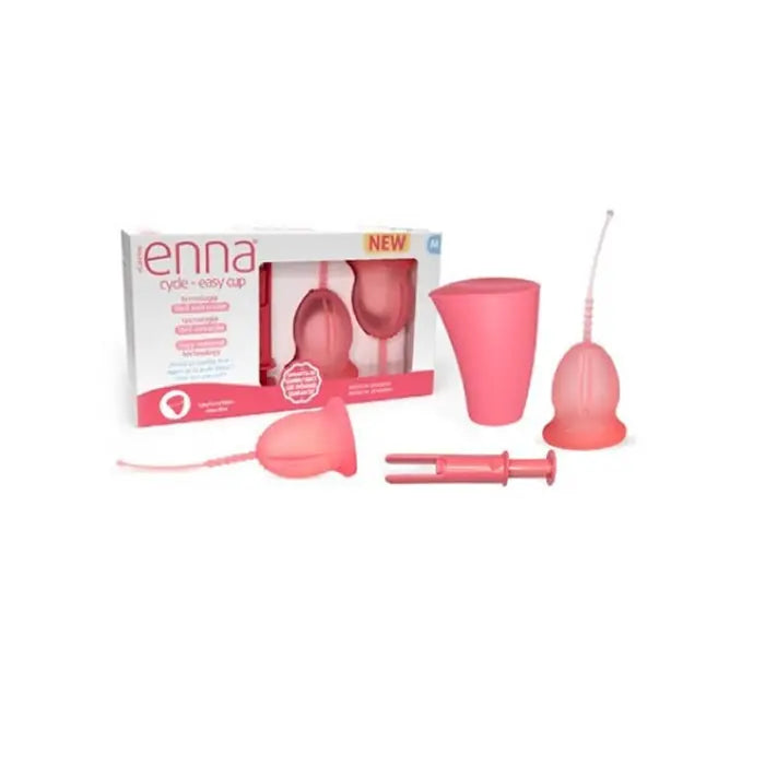 Enna Cycle 2 Menstrual Cups Size M + Applicator Jag Couture London - New York