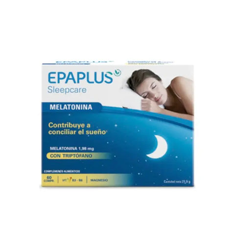 Epaplus Melatonin Forte 1.98mg capsules by Jag Couture London New York, 60 soft gel capsules for sleep aid.