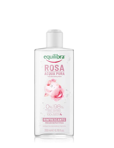 Equilibra Ialuronic Pure Water 200ml bottle, clear hydrating facial mist with brand label from Jag Couture London New York