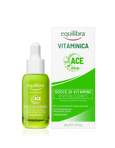 Equilibra Vit Revital Vitamin Drop 30 from Jag Couture London New York, close-up of the vitamin drop bottle with label details.