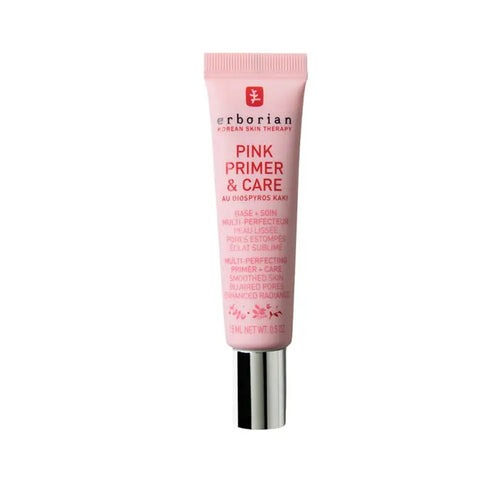 Erborian Pink Primer and Care 15ml tube, showcasing smooth, pink-tinted skincare product from Jag Couture London New York.