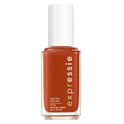 Essie Expressie nail polish in 180 Bolt And Be Bold, 10ml bottle, with bright coral-orange color, by Jag Couture London New York.