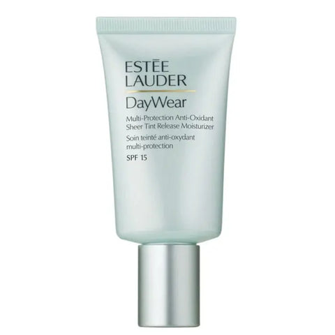Estee Lauder Daywear Sheer Tint Release 50ml jar with a smooth, lightweight cream texture in a sleek container.