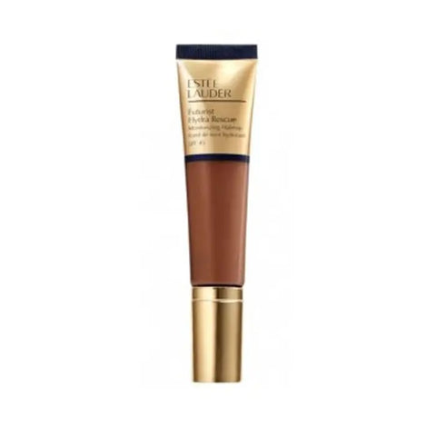 Estee Lauder Futurist Hydra Rescue SPF45 6-in-1 Sandalwood face moisturizer 35ml, with sleek packaging and pump dispenser.