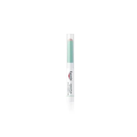 Eucerin Dermopure Oil Control Corrector Stick 2.5g by Jag Couture London New York, shown in a sleek white and green applicator.