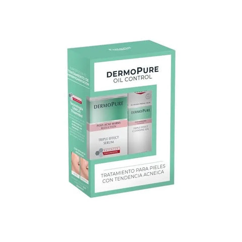 Set of two Eucerin Dermopure Oil Control Serums in 40ml bottles, designed for oily skin, by Jag Couture London New York.