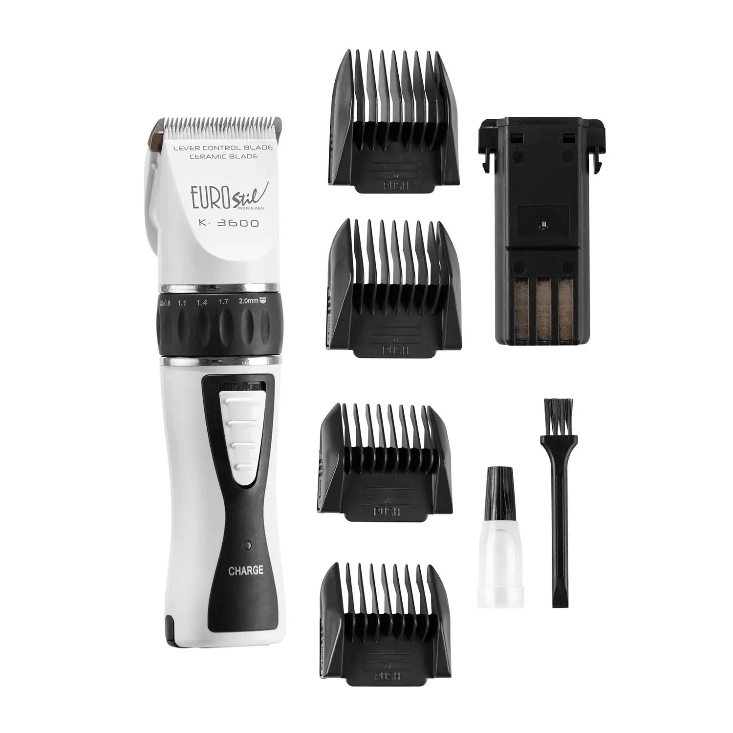 Eurostil Electrica K3600 Ceramico Recargable Maquina Cortapelo Cabello Gris 5w 1un Jag Couture London - New York