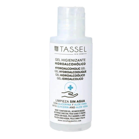 Eurostil tassel gel hidro-alcoholic spray bottle from Jag Couture London New York, showing the 500ml container with tassel design.