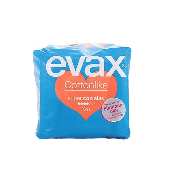 Evax Cottonlike Super With Wings Sanitary Towels 24 Units Jag Couture London - New York