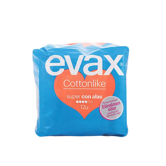 Evax Cottonlike Super With Wings Sanitary Towels 24 Units Jag Couture London - New York