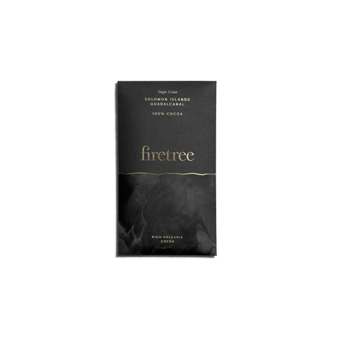 Jag Couture London - New York dark chocolate bar from Guadalcanal, rich volcanic flavor, 100% cacao, premium chocolate product.