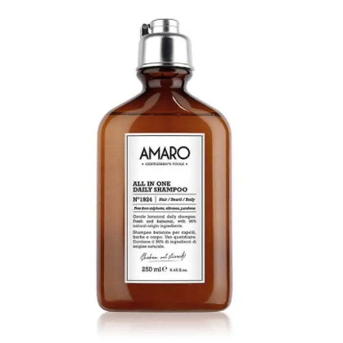 Farmavita Amaro All In One Daily Shampoo N1924 Hair-Beard-Body 250ml Jag Couture London - New York