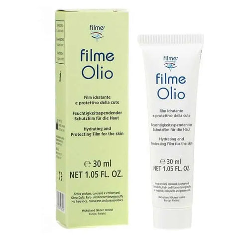 Jag Couture London New York Filme Olio Hydrating and Protecting Film 30ml bottle with clear label and sleek design.