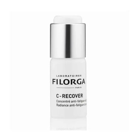 Filorga C-Recover Anti-Fatigue Radiance Concentrate 3x10ml in sleek packaging, designed to boost skin brightness and reduce fatigue.