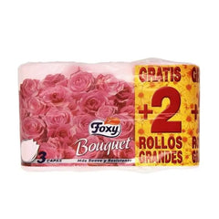Jag Couture London - New York Foxy Bouquet Color Toilet Paper 3 Layers 4 + 2 Rolls