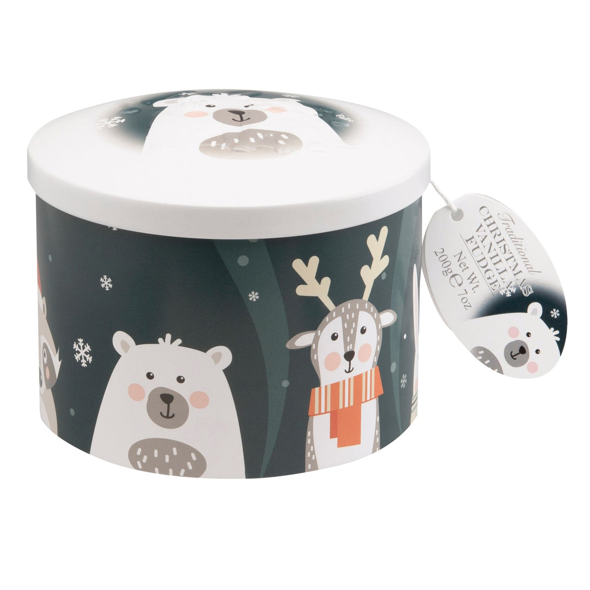 Festive friends tin of vanilla fudge