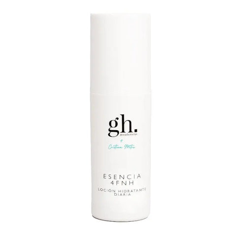 GH Essence 4FNH daily moisturizing lotion by Jag Couture London features a sleek 150ml bottle, designed for nourishing skin.