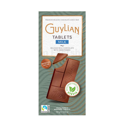 Jag Couture London - New York Guylian milk chocolate mini bars with no added sugar, showcasing the small, individually wrapped chocolates.