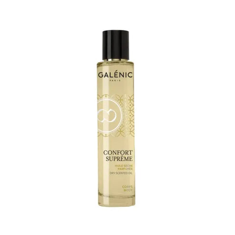 Galenic Confort Supreme Corps Dry Scented Oil 100ml, a luxurious body oil with a refined bottle, from Jag Couture London New York.