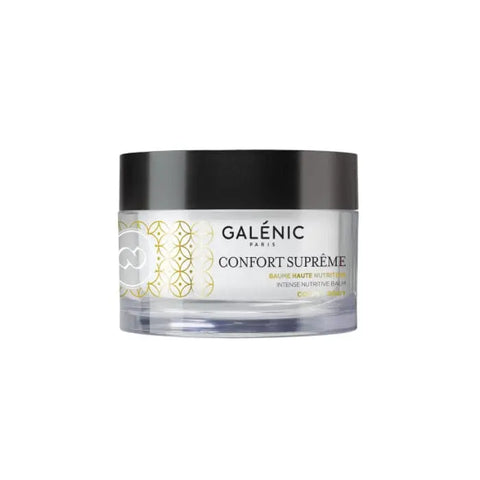 Galenic Confort Supreme Corps Intense Nutritive Balm 200ml jar with creamy texture, designed for nourishing body skin.