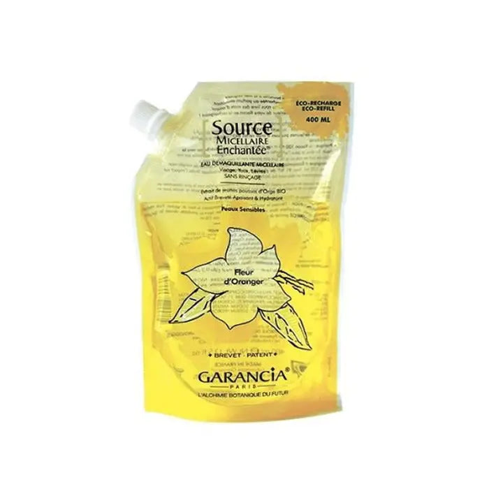Garancia Source Micellaire Enchanté Orange Blossom Eco-Refill Makeup Remover 400ml Jag Couture London - New York