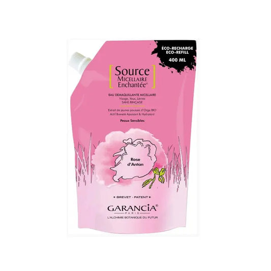 Garancia Source Micellaire Enchanté Rose Of Yesteryear Eco-Refill Makeup Remover 400ml Jag Couture London - New York