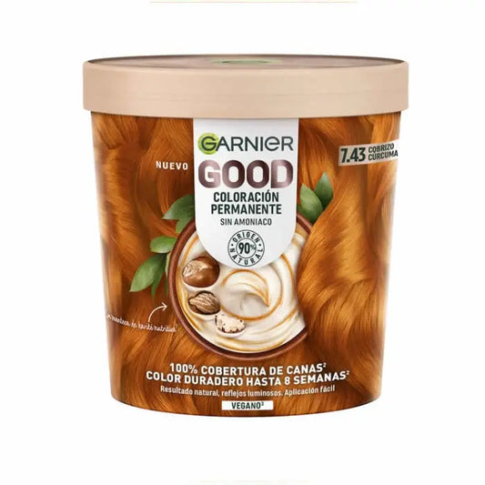 Garnier Good Coloración Permanente Sin Amoníaco 7.43 Cobrizo Cúrcuma Jag Couture London - New York