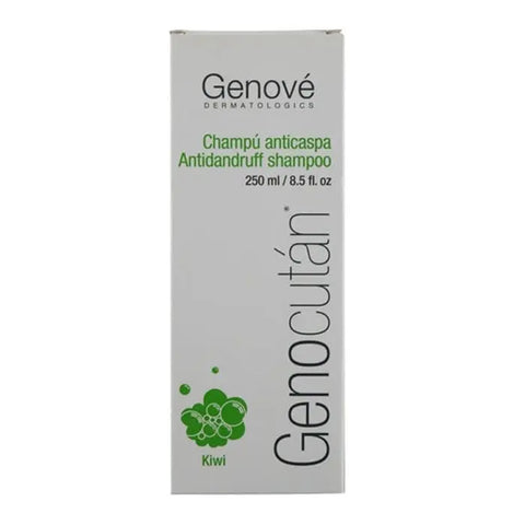 Genové Genocutan anti-dandruff shampoo bottle from Jag Couture London New York with 250ml size and label details.