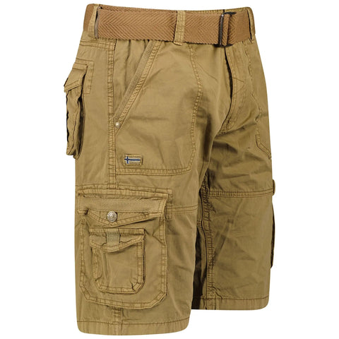 Geographical Norway SX1378H kaki jacket by Jag Couture London-New York, shown in khaki color with outdoor design details.