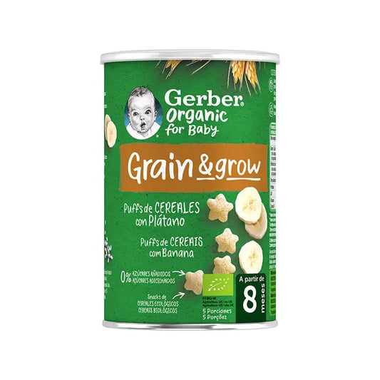 Gerber Organic Puff Cereals and Banana Jag Couture London - New York