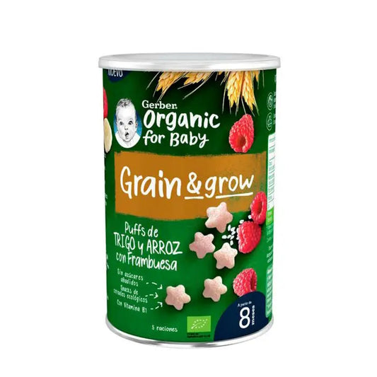 Gerber Snack Organic Cereals and Raspberry 35g Jag Couture London - New York