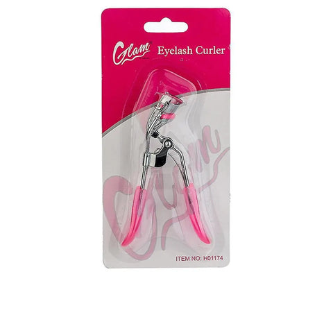 Glam of Sweden eyelash curler by Jag Couture London-New York, showing the black metal curling tool with padded grip for shaping lashes.