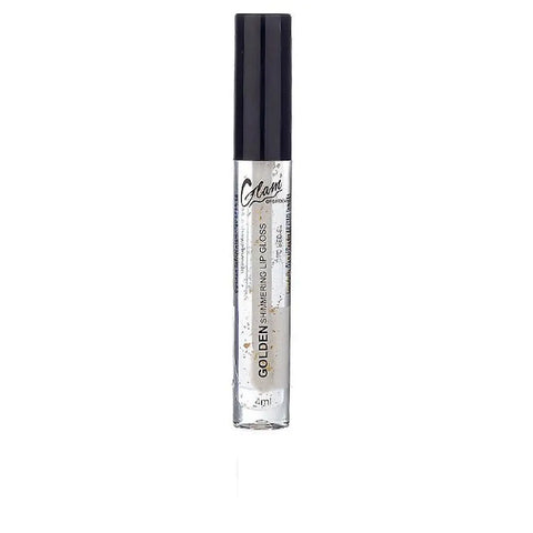 Glam Of Sweden Lip-Gloss Goldflakes in 4ml, featuring shimmering gold flakes for a glossy, luxurious lip look, by Jag Couture London.