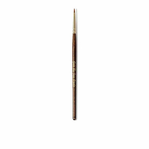 Gold By José Ojeda eyeliner brush in chocolate color, single piece, ideal for precise application, by Jag Couture London New York.