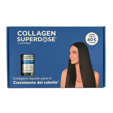 Gold Collagen Superdose Strong Hair bottles by Jag Couture London and New York, showing three 300ml gold-colored bottles.
