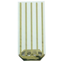 Gold striped cello bag - 100 x 220mm Jag Couture London - New York