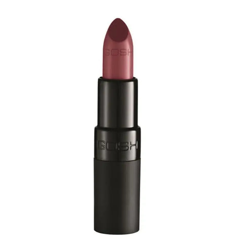 Gosh Velvet Touch Lipstick in shade 160 Delicious by Jag Couture London New York, showing a vibrant lipstick bullet.