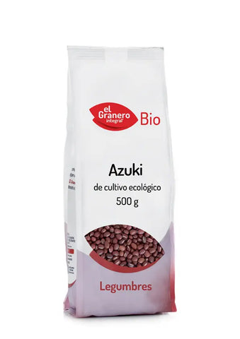 Organic Azuki bean granary in a 500g package from Jag Couture London New York, showing the product's packaging and label.