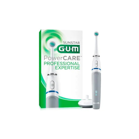 Jag Couture London New York Gum Powercare electric toothbrush with ergonomic handle and rotating brush head for effective cleaning