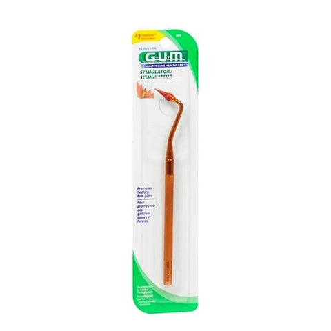 Jag Couture London New York gum stimulator shaped like a gun, designed for gingival massage and oral hygiene.