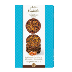Cupido milk chocolate caramel flavoured florentines