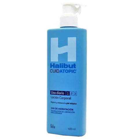 Jag Couture London New York Halibut Cuidatopic Body Lotion 400ml bottle showing label and packaging on a white background.