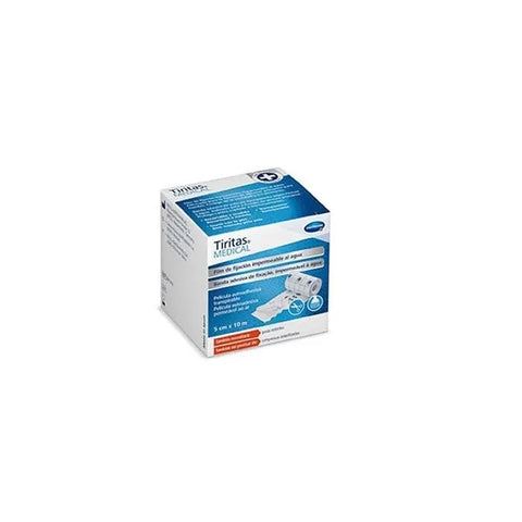 Waterproof Hartmann Tiritas medical fixing film in 10cm x 2m roll, used for secure wound protection by Jag Couture London New York.