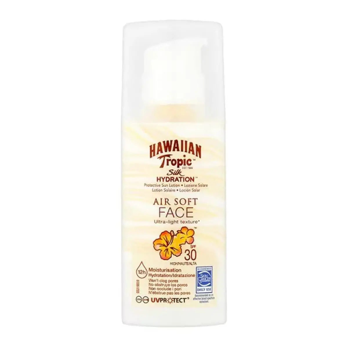 Jag Couture London - New York Hawaiian Tropic Silk Hidration Air Soft Face Sun Lotion Spf30 50ml