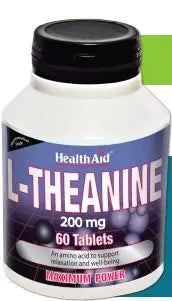 Health Aid L-Teanina 200 Mg 60 Comp Jag Couture London - New York
