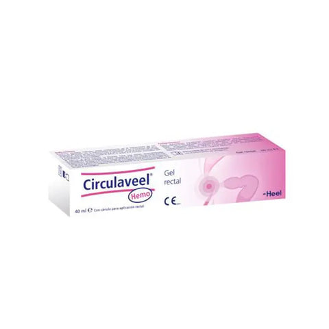 Heel Circulaveel Hemo Rectal Gel 40ml by Jag Couture London and New York, showing the gel tube and packaging.