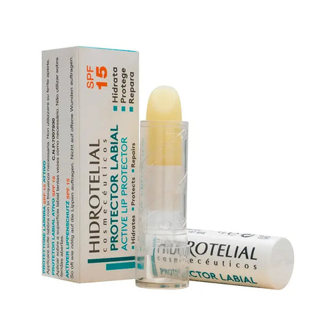 Hidrotelial Active Lip Protectant in 4.5g jar by Jag Couture London New York, showing the protective lip balm container.