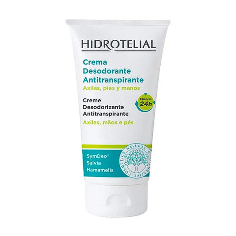 Hidrotelial antiperspirant deodorant cream in a 50ml tube, from Jag Couture London New York, showing the product packaging.