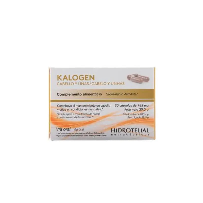 Hidrotelial Kalogen Cabello y Uñas 30 Capsulas Jag Couture London - New York