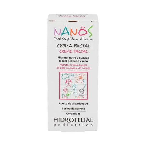 Hidrotelial Nanos Face Cream jar by Jag Couture London New York, 50ml, with smooth cream texture and minimalist packaging.